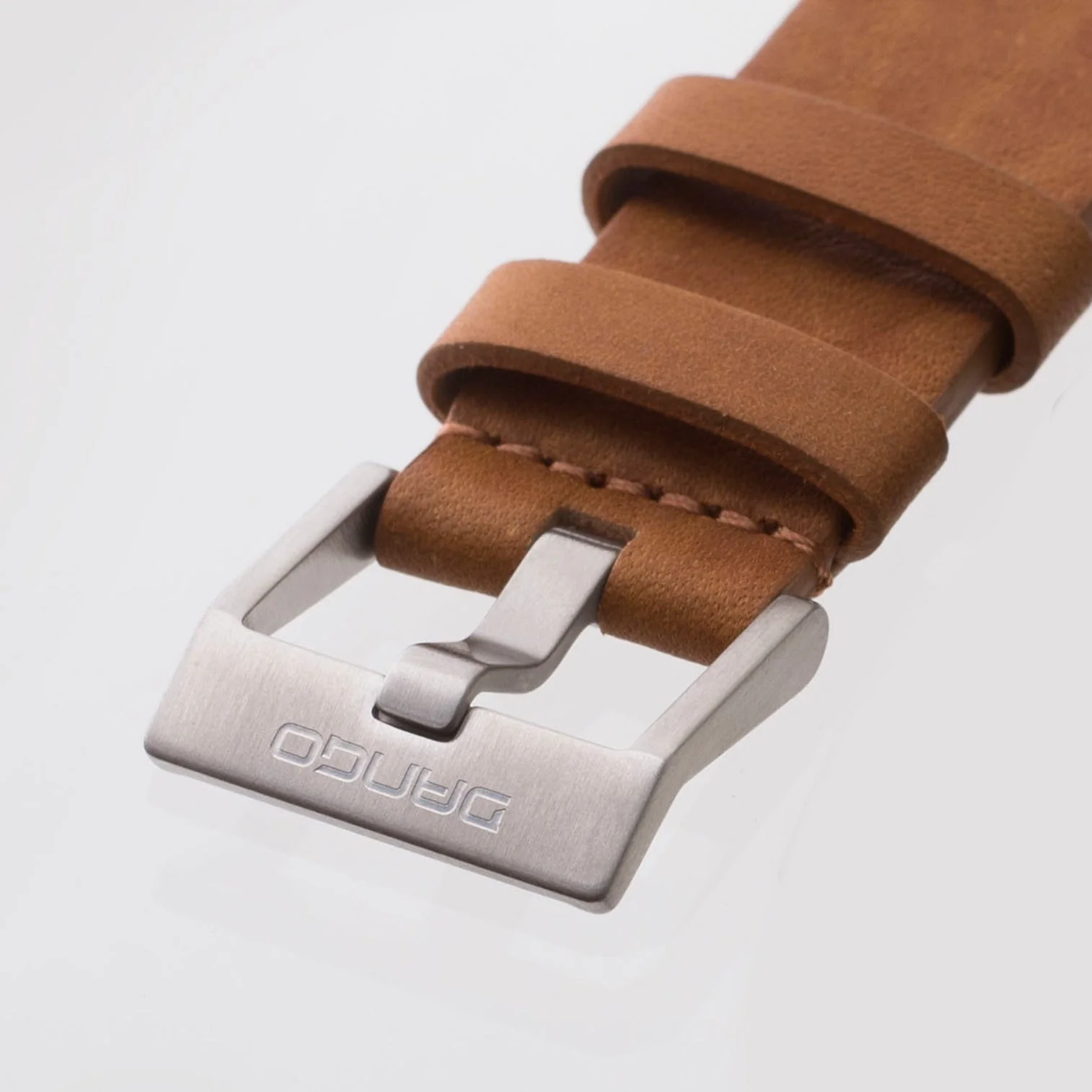 TK-01 - TREK WATCH WITH ITALIAN LEATHER STRAP - WHISKEY BROWN - Image 9